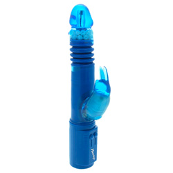 Stroker profondo coniglio vibratore blu