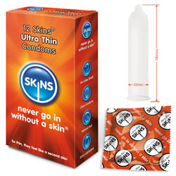 Preservativi Ultra sottili 12 Pack Skins